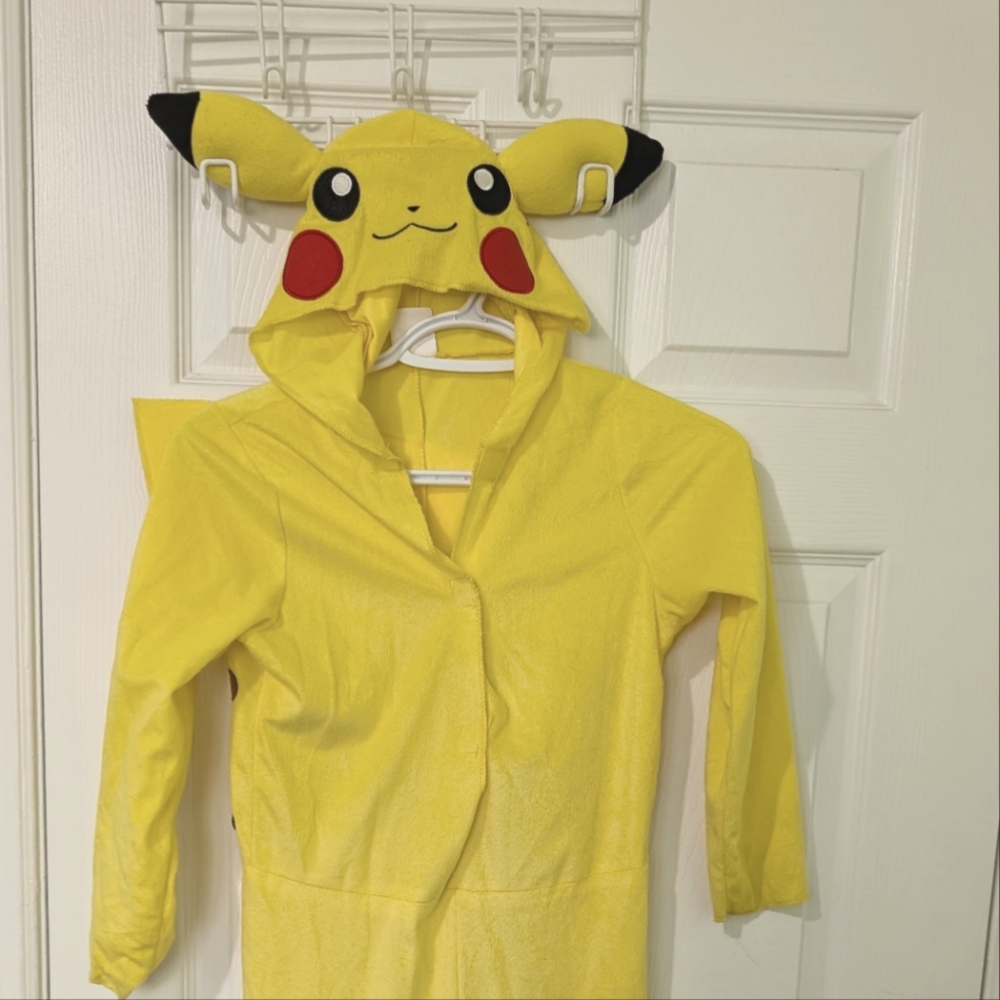 Yellow Pikachu Hooded Onesie Costume